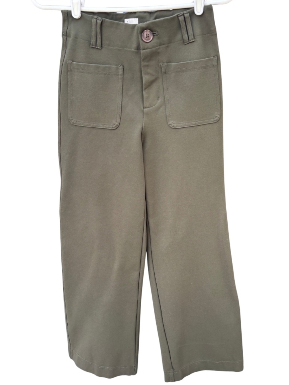 A New Day - Olive/Army Green Cropped Stretchy Trousers - Size 2, may fit 0 , EUC
